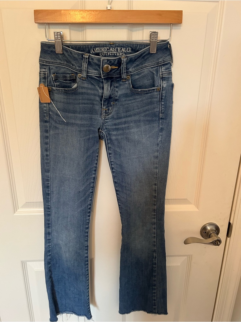 American Eagle Outfitters Medium Blue Flare Jeans size 0